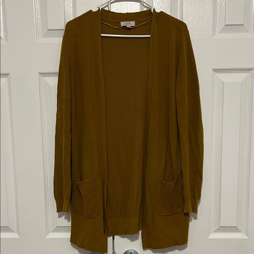 LOFT Women's Mustard Cardigan